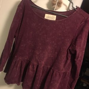 FREE PEOPLE Peplum crop top!